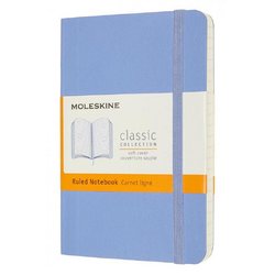 Блокнот Moleskine Classic Soft Pocket A6 96 листов в линейку голубой на сшивке (90x140 мм)